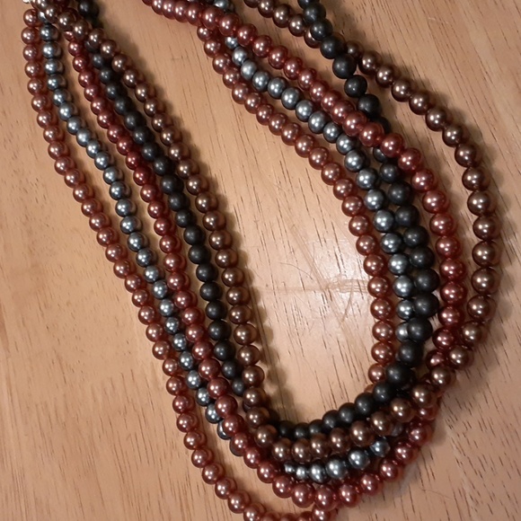 Vintage 5-Strand Pearl Necklace U144 - Picture 14 of 14